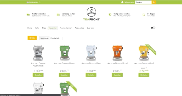 Filters instellen in je webshop